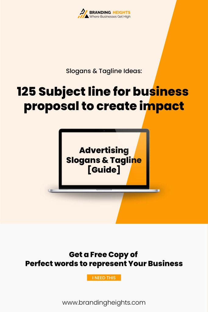 Best 125 Subject line for business proposal to create impact