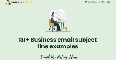 Business email subject line examples