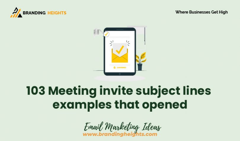 Meeting invite subject lines