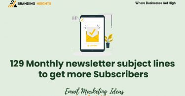 Monthly newsletter subject lines