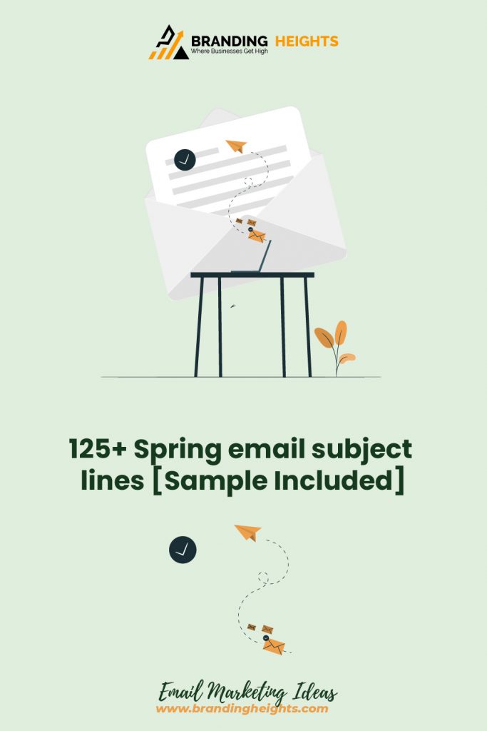 spring sale email subject lines