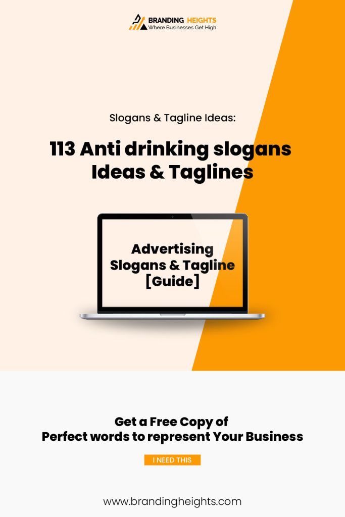 Anti drinking and driving slogans