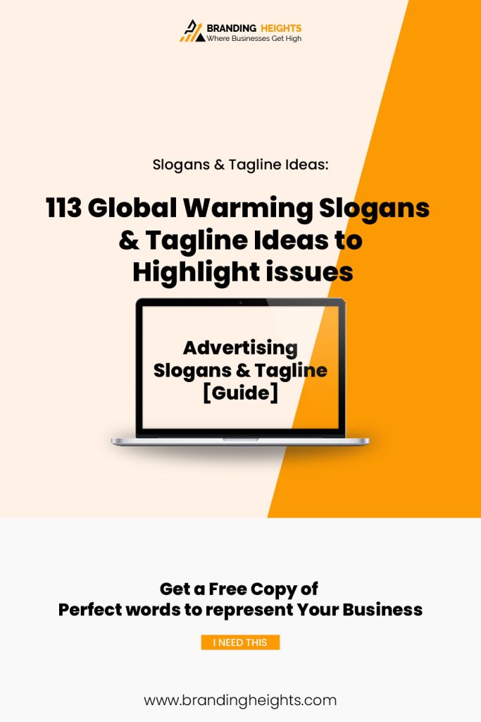 slogans to prevent global warming