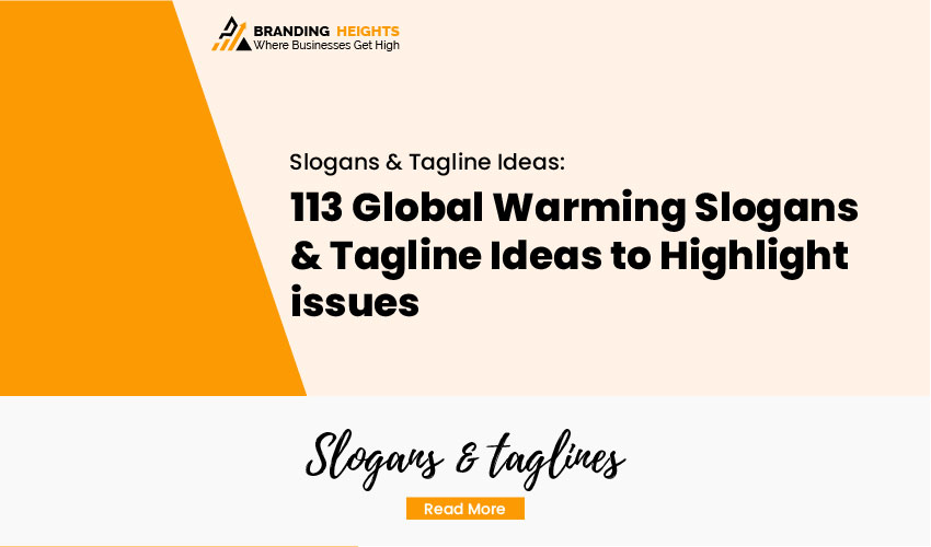 slogans to reduce global warming
