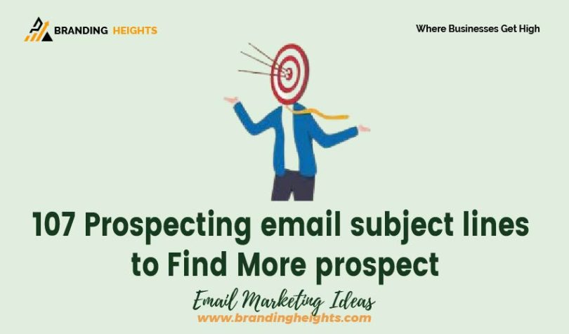 Prospecting email subject lines to Find More prospect