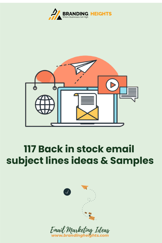 Funny Back in stock email subject lines ideas & Samples