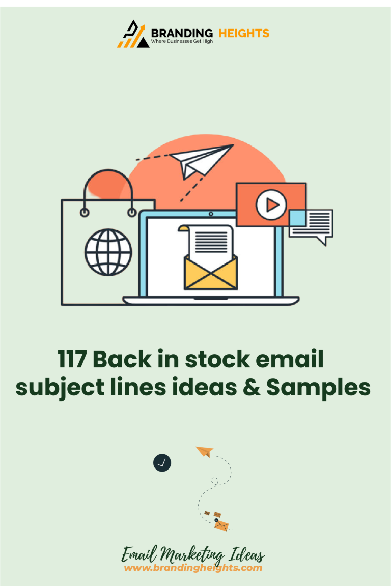 117 Back in stock email subject lines ideas & Samples - Branding Heights