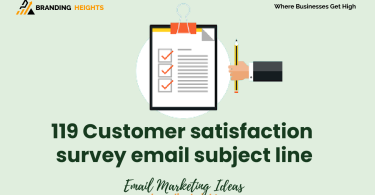 Customer satisfaction survey email subject line