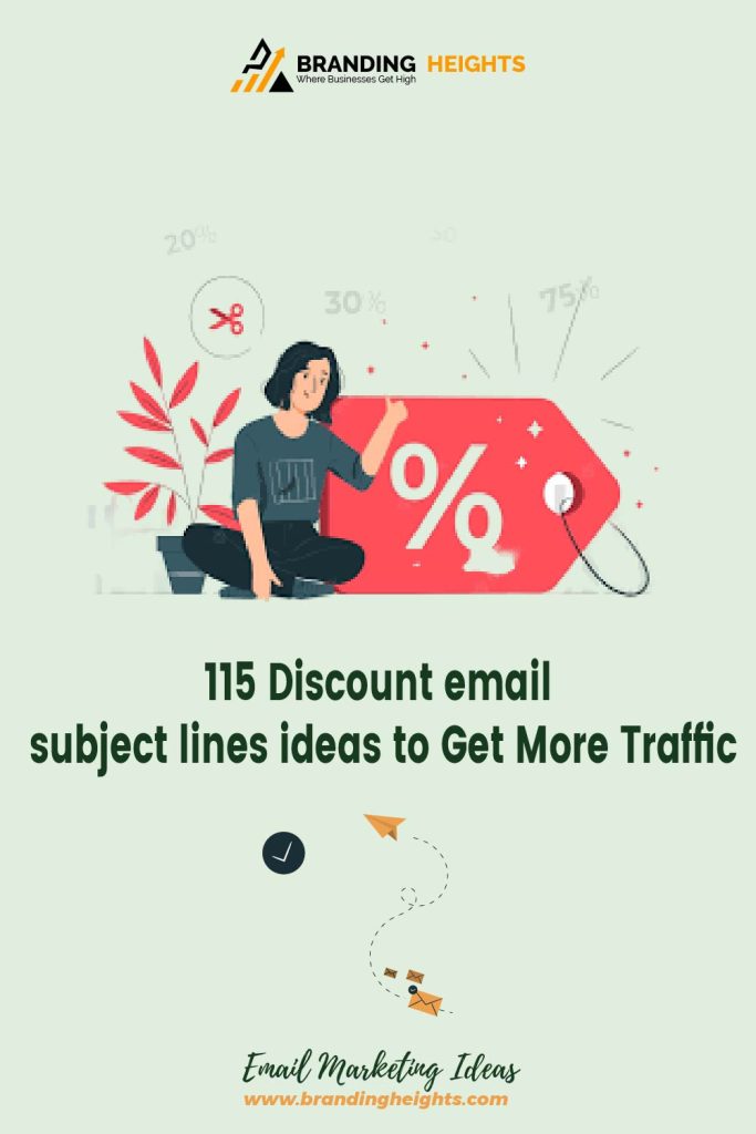 Discount email subject lines