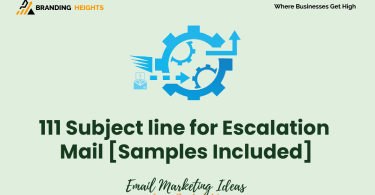 Escalation Mail suject lines