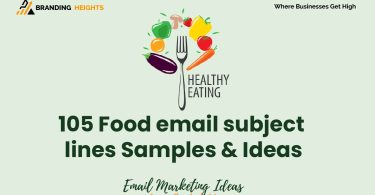 Food email subject lines Samples & Ideas
