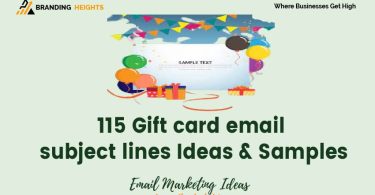 Gift card email subject lines Ideas & Samples