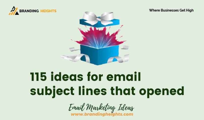 Ideas for email subject lines that Opened