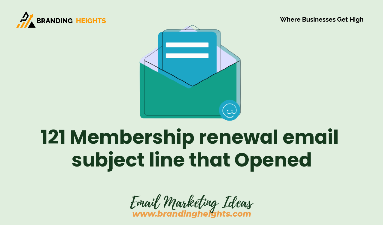 Membership renewal email subject line that Opened
