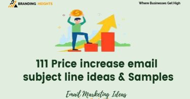Price increase email subject line ideas & Samples