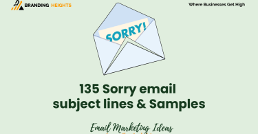 Sorry email subject lines & samples