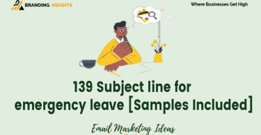 Subject line for emergency leave