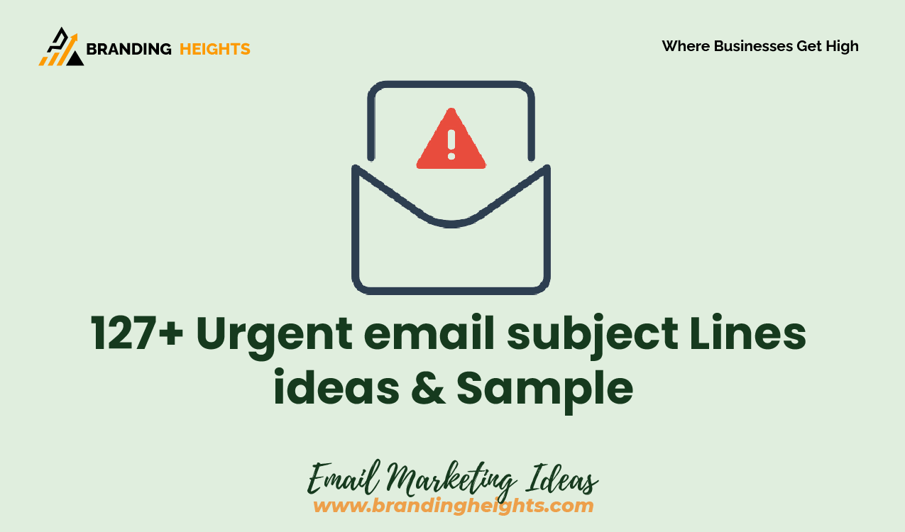 Urgent email subject Lines ideas & Sample