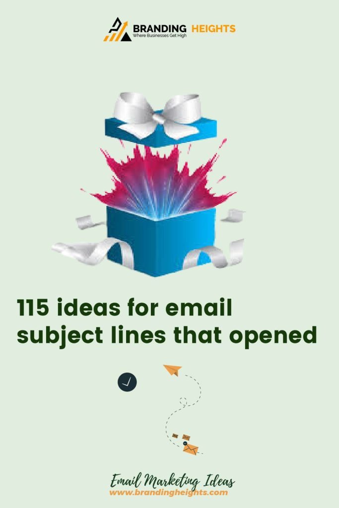 email campaign subject line ideas