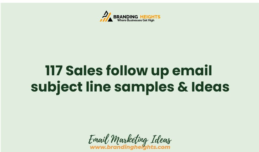 follow up email subject line for sales