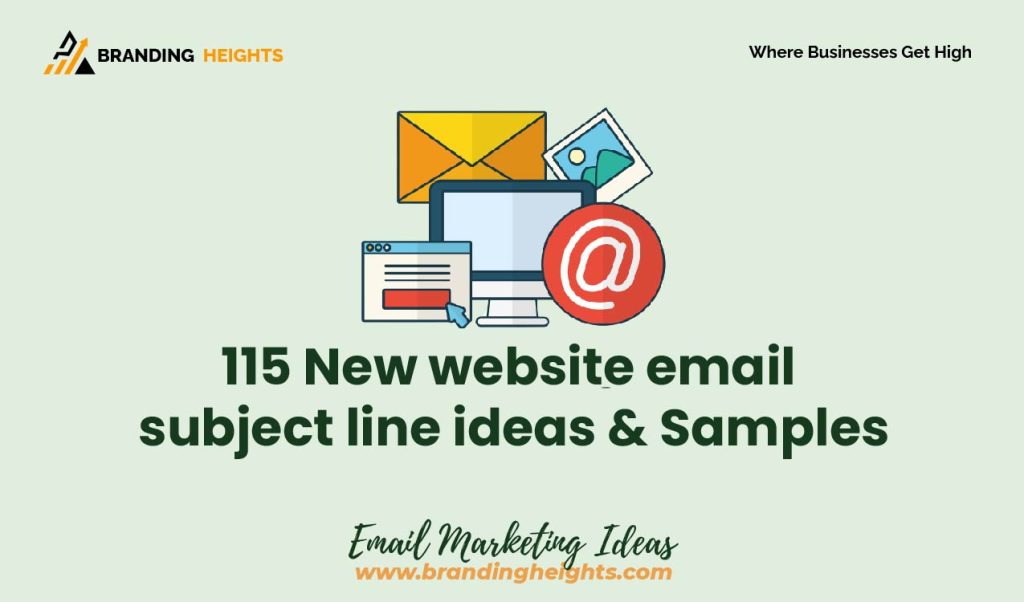 website email subject line ideas & Sampl