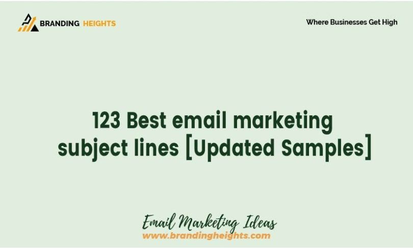 How To Write Good Email Marketing Subject Lines