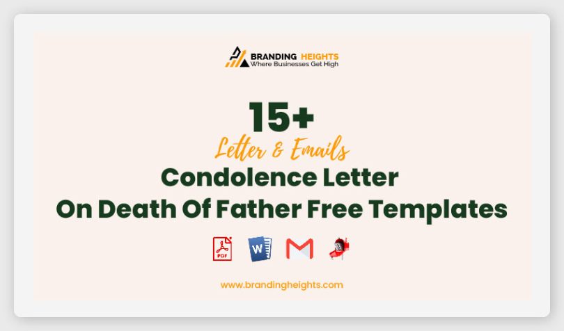 Condolence Letter On Death Of Father Free Templates