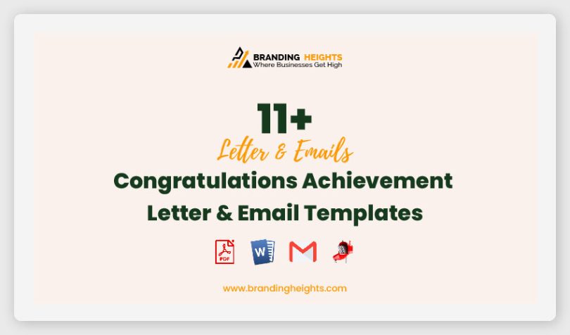 Congratulations Achievement Letter & Email Templates