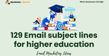 Email subject lines for higher education