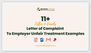 11+ Letter of Complaint to Employer Unfair Treatment Examples