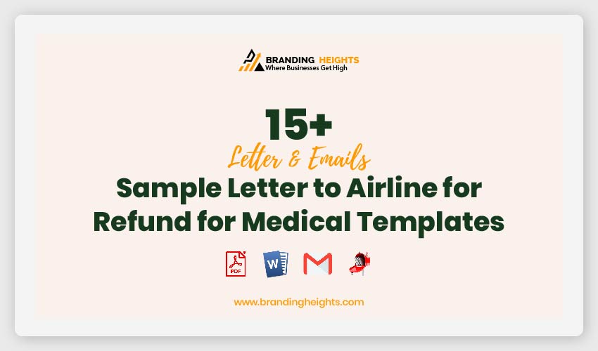 Letter to Airline for Refund for Medical