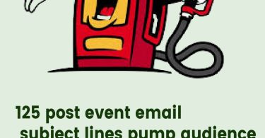 Post event email subject line