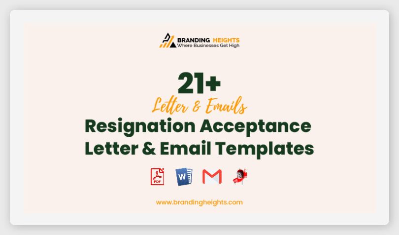 Resignation Acceptance Letter & Email Templates