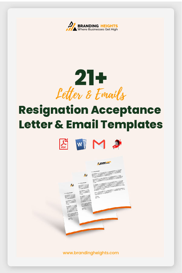 Resignation acceptance email