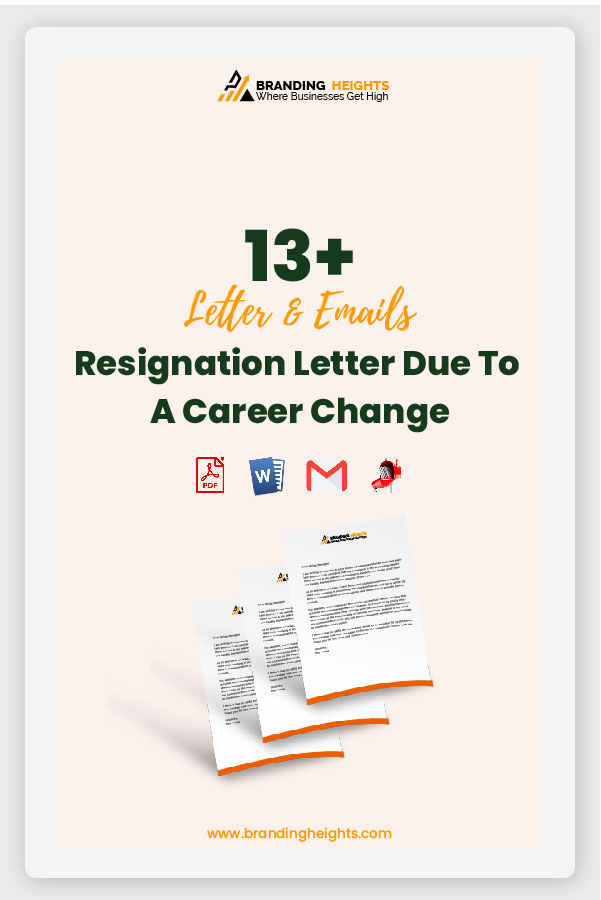 Resignation letter new career path