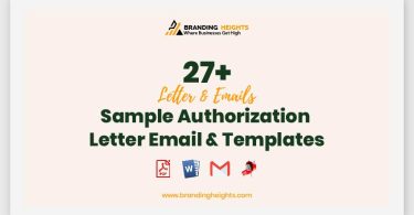 Sample Authorization Letter Email & Templates