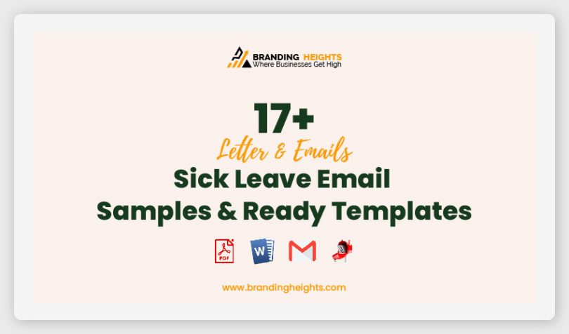 Sick Leave Email & Letters Templates & Samples