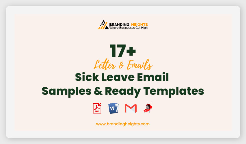 Sick Leave Email & Letters Templates & Samples