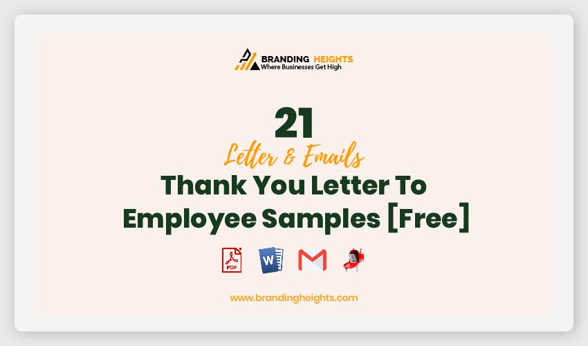 Thank You Letter To Employee Thank You Letter To Employee