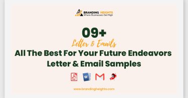 All The Best For Your Future Endeavors Letter & Email Samples