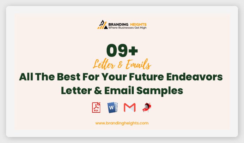 All The Best For Your Future Endeavors Letter & Email Samples