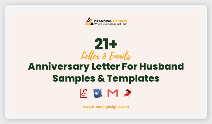 Anniversary Letter For Husband sample & Templates