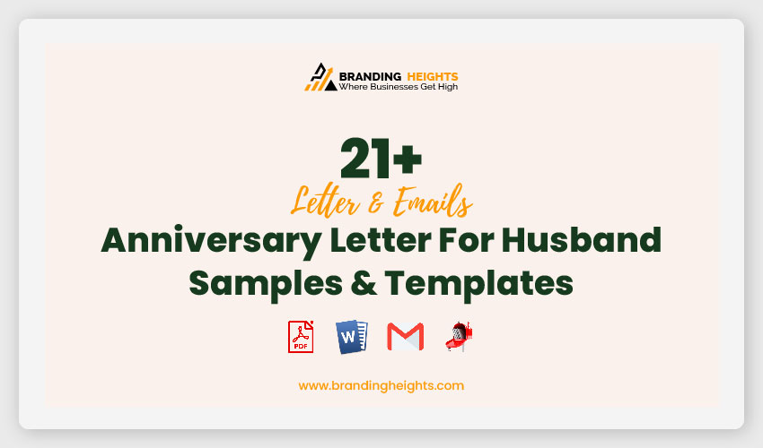 Anniversary Letter For Husband sample & Templates
