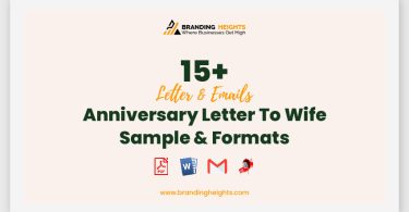 Anniversary Letter To Wife Sample Format