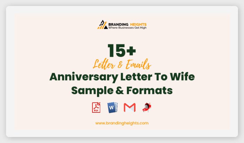 Anniversary Letter To Wife Sample Format