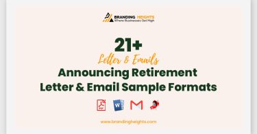 Announcing Retirement Letter & Email Sample Formats