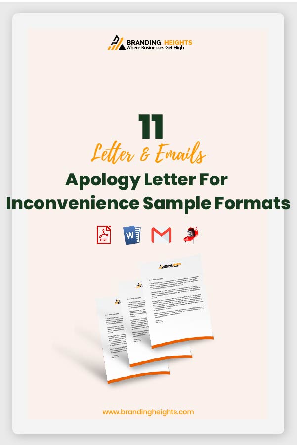 Apology Letter For Inconvenience Examples