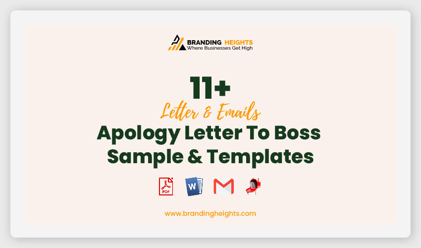 Apology Letter To Boss Sample & Templates