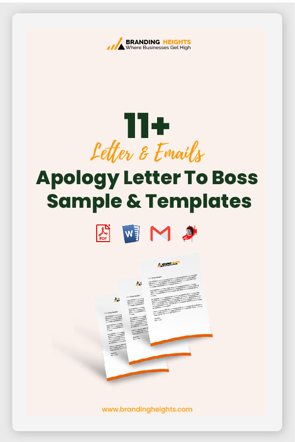 Apology letter to boss for misbehavior