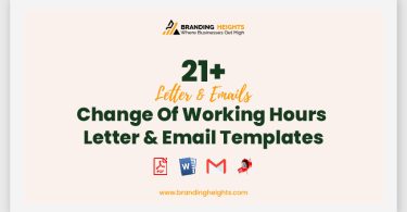 Change Of Working Hours Letter & Email Templates
